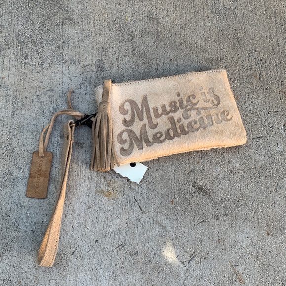 Idyllwind Handbags - Idyllwind Music Is Medicine Cow Hide Wristlet